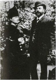Антонин Дворжак с женой Анннной