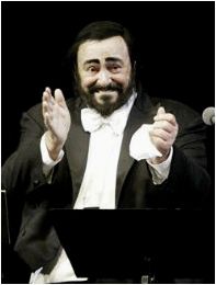 певец Лучано Паваротти