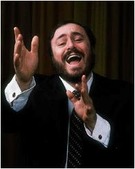 певец Лучано Паваротти