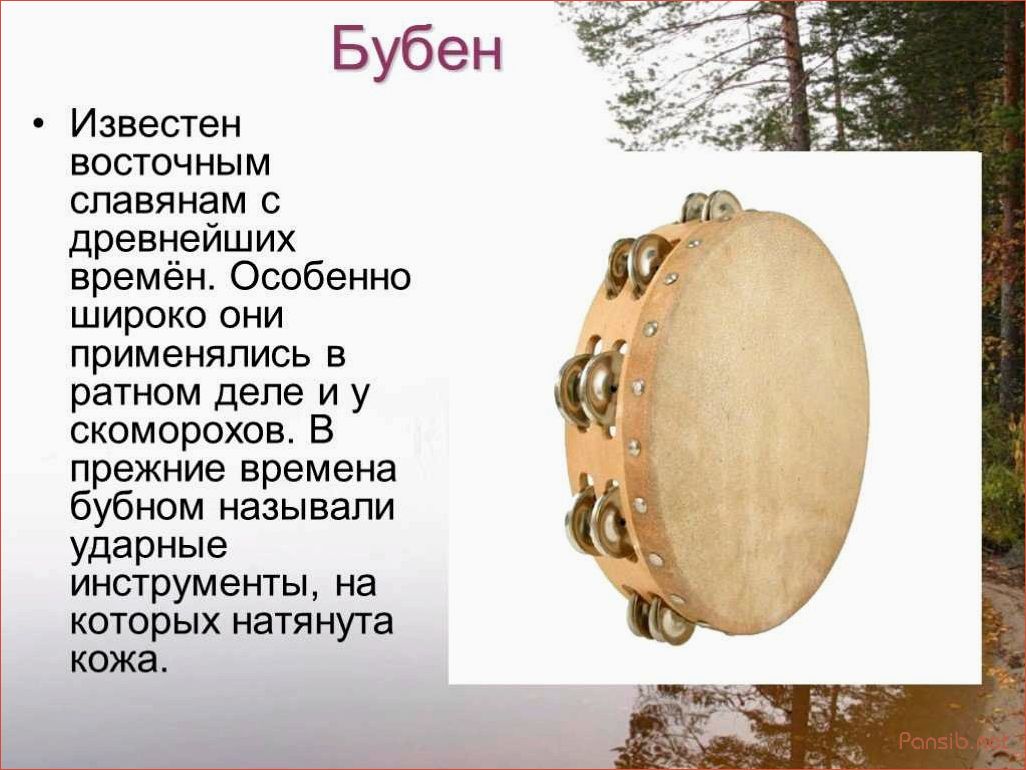 История музыкального инструмента бубен