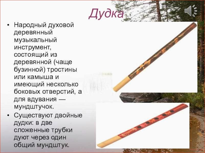 История дудки музыкального инструмента