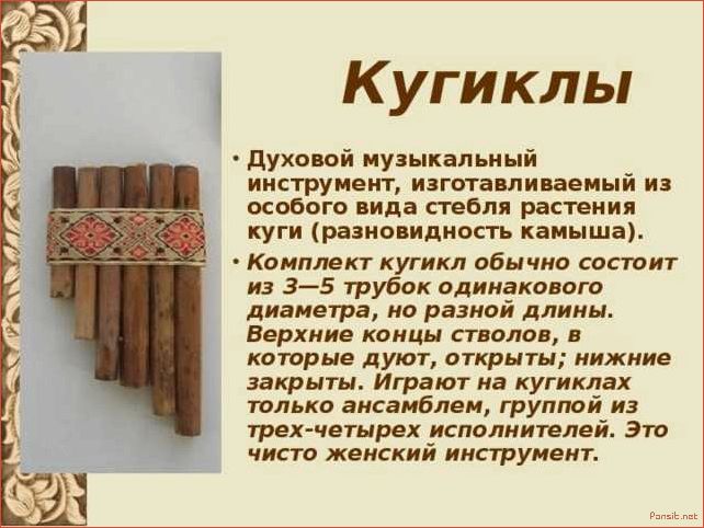 История музыкального инструмента кугиклы кувиклы